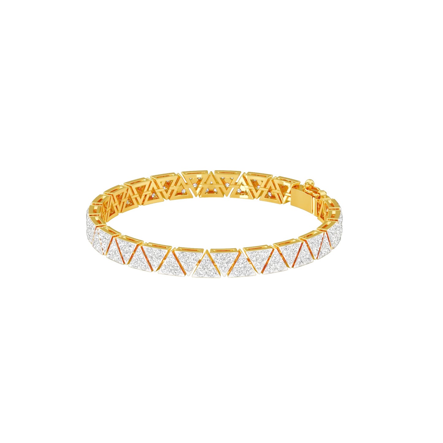 The Commitment Line Diamond Tennis Bracelet 18 KT / Yellow Gold