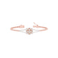 Subtle Reflection Diamond Kada Bracelet 18 KT / Rose Gold