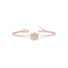Subtle Reflection Diamond Kada Bracelet 18 KT / Rose Gold