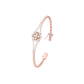 Subtle Reflection Diamond Kada Bracelet 18 KT / Rose Gold