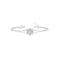 Subtle Reflection Diamond Kada Bracelet 18 KT / White Gold