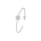 Subtle Reflection Diamond Kada Bracelet 18 KT / White Gold