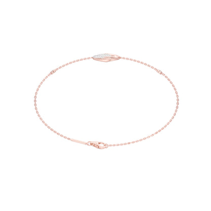 Eternal Interlocked Diamond Flexi Bracelet 18 KT / Rose Gold