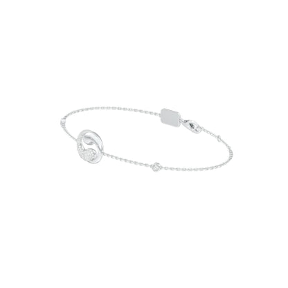 Eternal Interlocked Diamond Flexi Bracelet 18 KT / White Gold