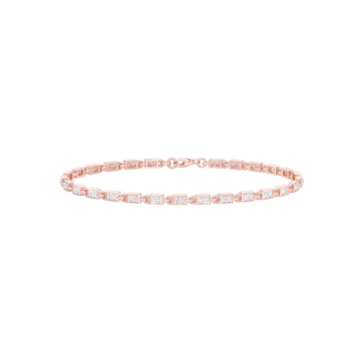 Sits Like Silk Diamond Tennis Bracelet 18 KT / Rose Gold