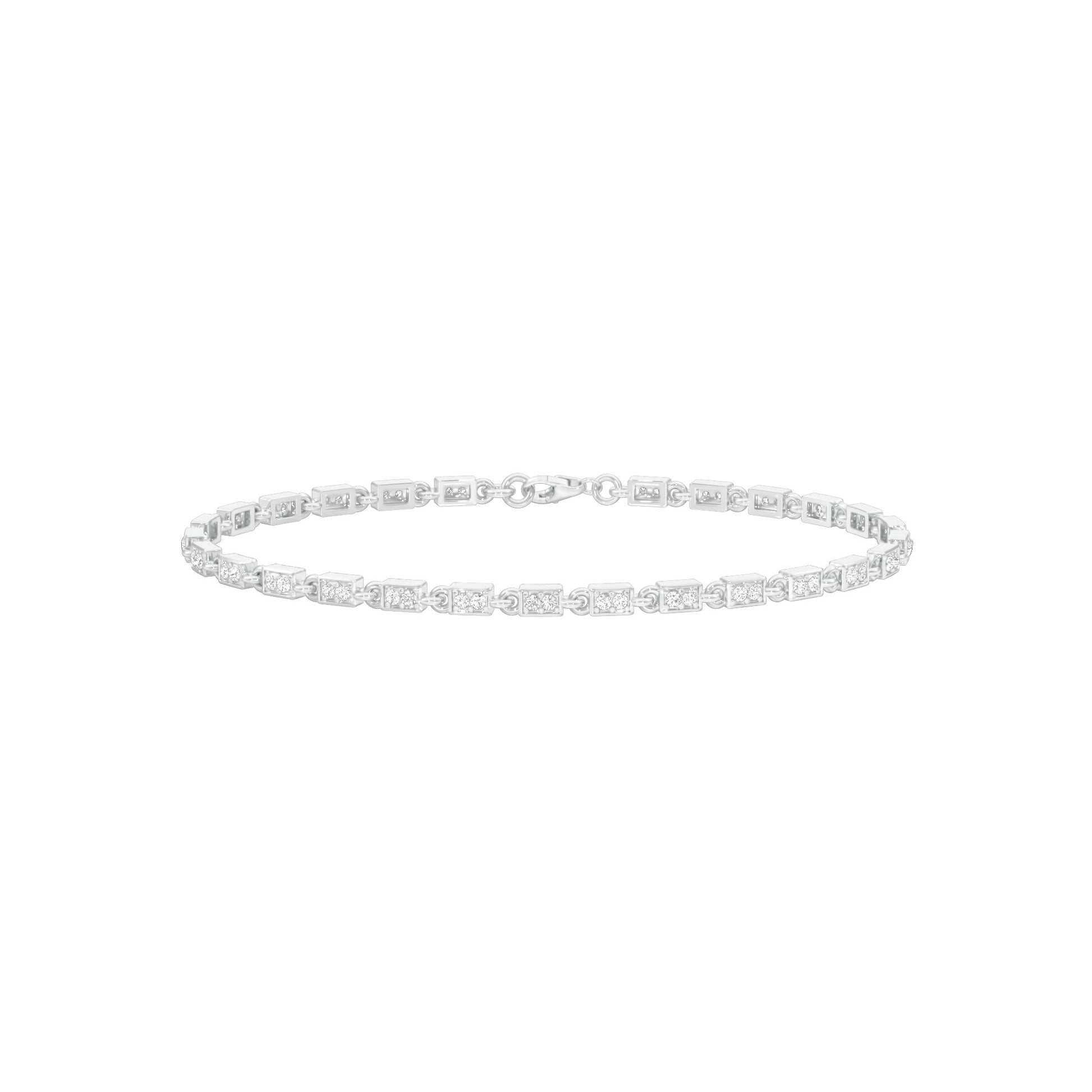 Sits Like Silk Diamond Tennis Bracelet 18 KT / White Gold