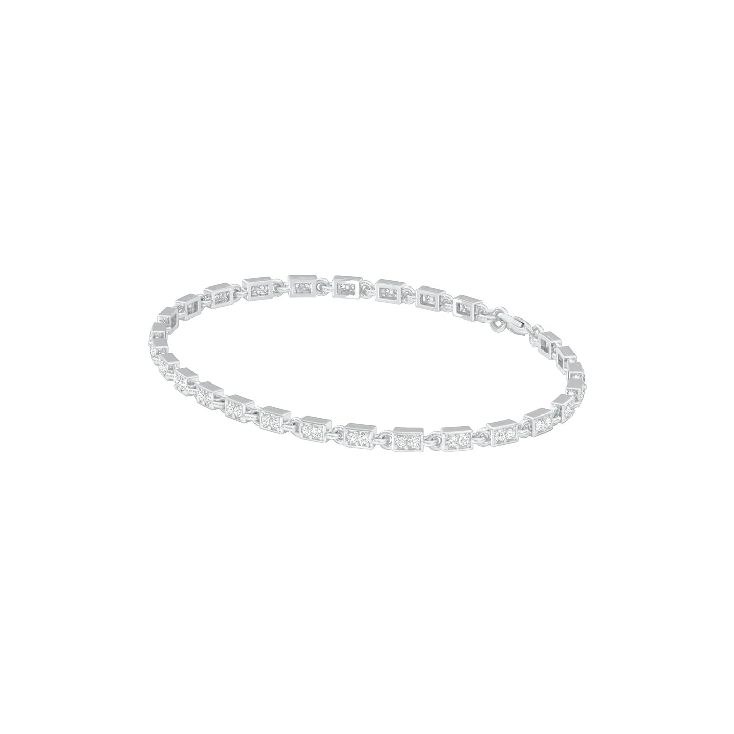 Sits Like Silk Diamond Tennis Bracelet 18 KT / White Gold