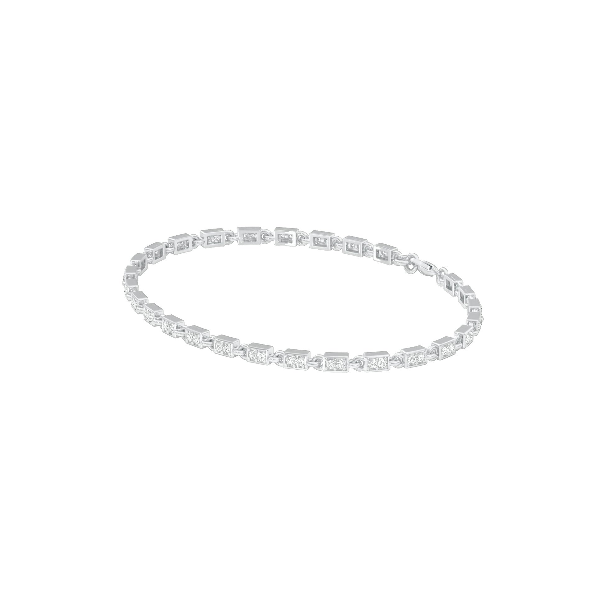 Sits Like Silk Diamond Tennis Bracelet 18 KT / White Gold