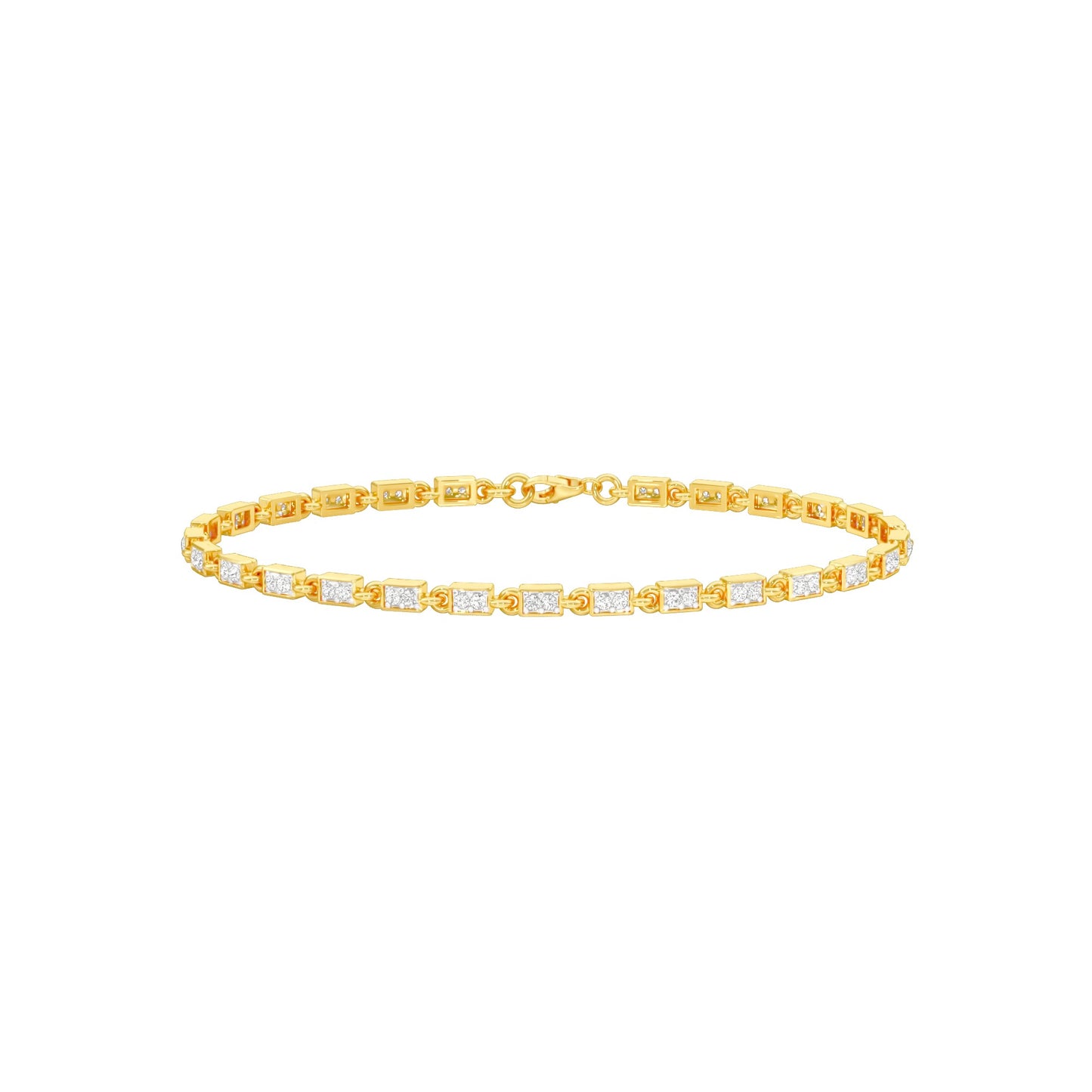 Sits Like Silk Diamond Tennis Bracelet 18 KT / Yellow Gold