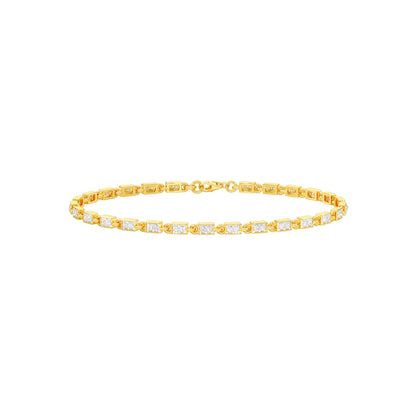 Sits Like Silk Diamond Tennis Bracelet 18 KT / Yellow Gold