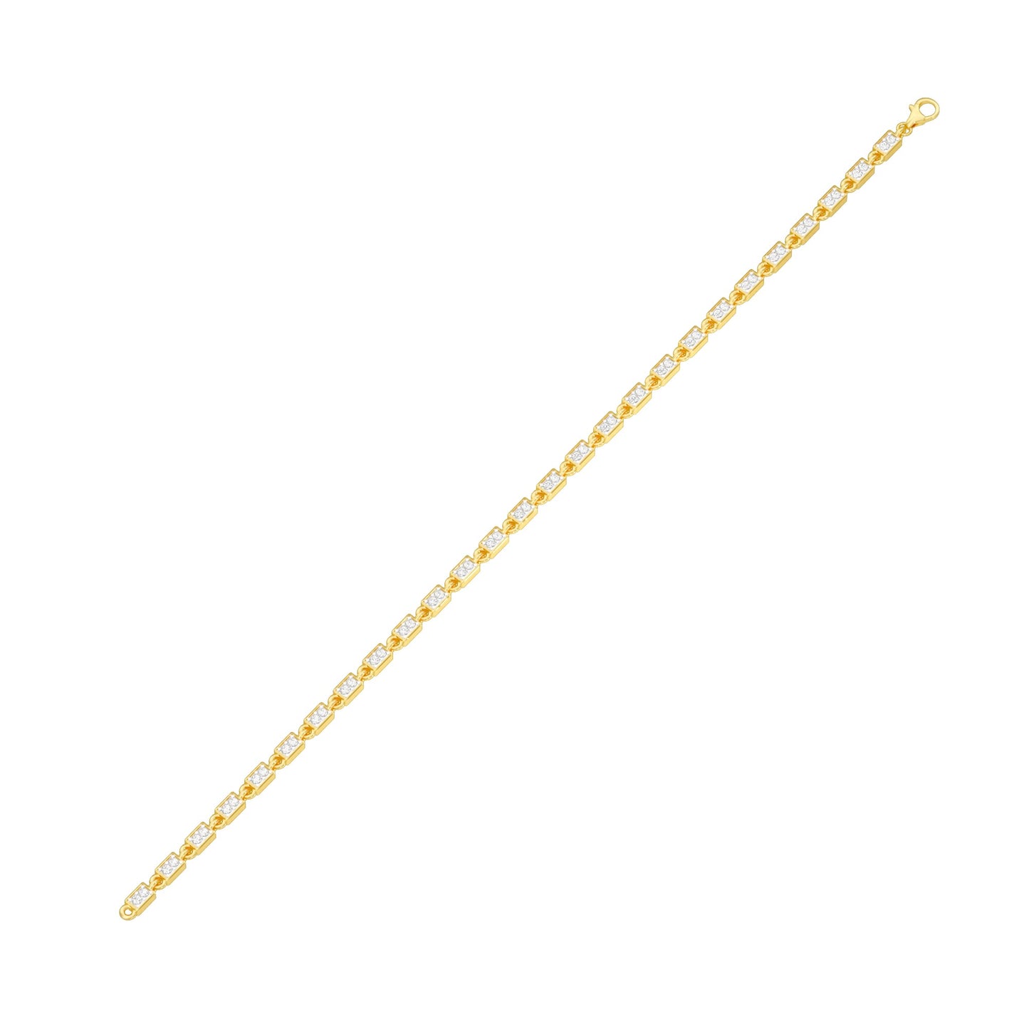 Sits Like Silk Diamond Tennis Bracelet 18 KT / Yellow Gold