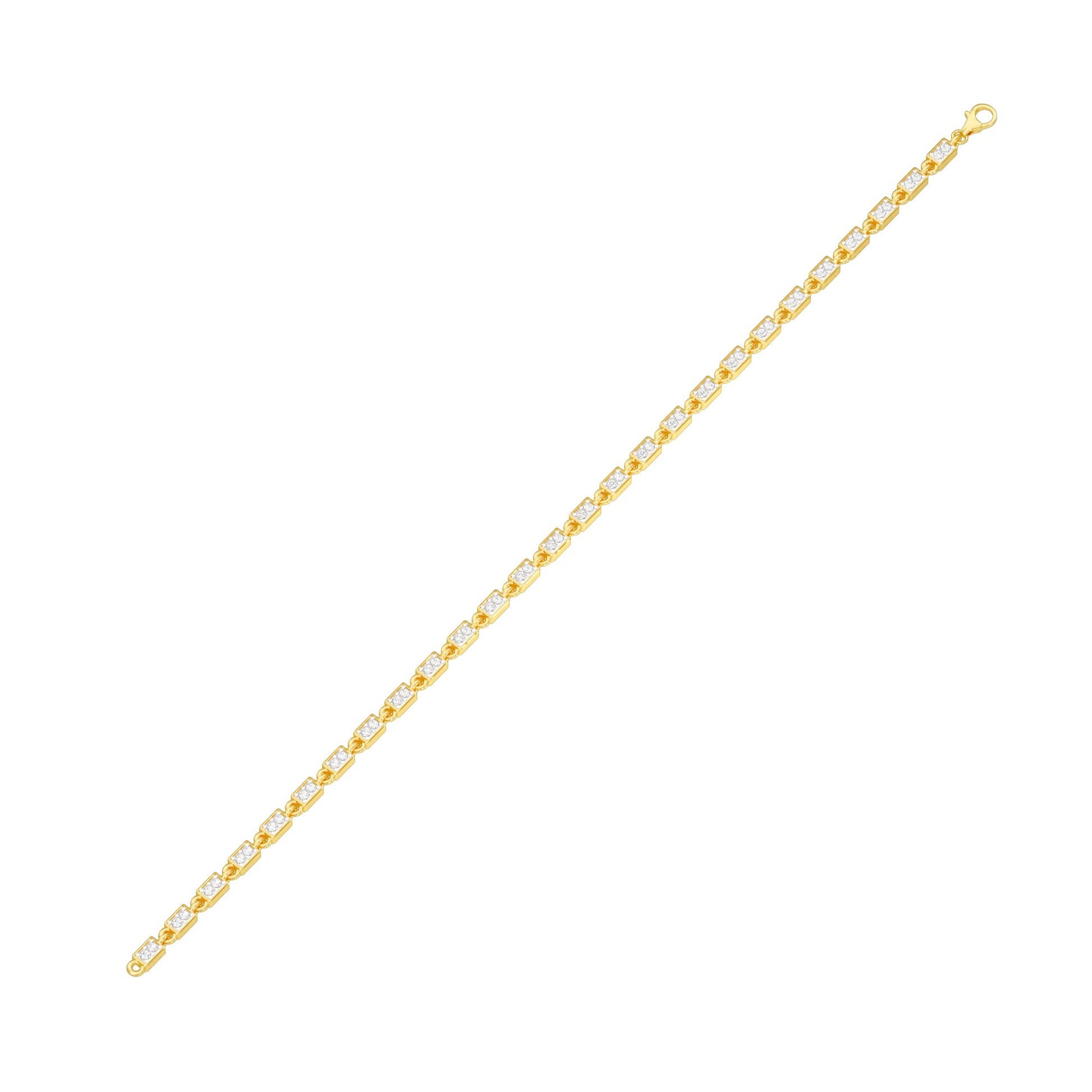 Sits Like Silk Diamond Tennis Bracelet 18 KT / Yellow Gold
