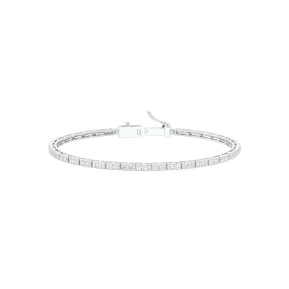 More Than One Light Diamond Tennis Bracelet 18 KT / White Gold