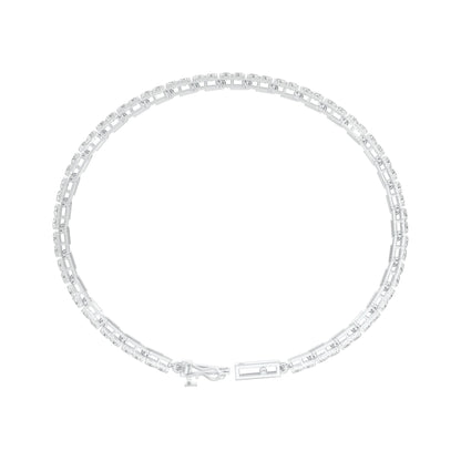 More Than One Light Diamond Tennis Bracelet 18 KT / White Gold