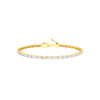 More Than One Light Diamond Tennis Bracelet 18 KT / Yellow Gold