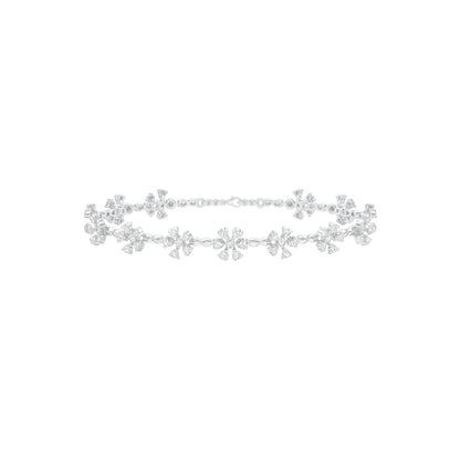 Eterna Round Diamond Tennis Bracelet 18 KT / White Gold