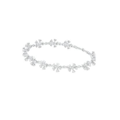 Eterna Round Diamond Tennis Bracelet 18 KT / White Gold