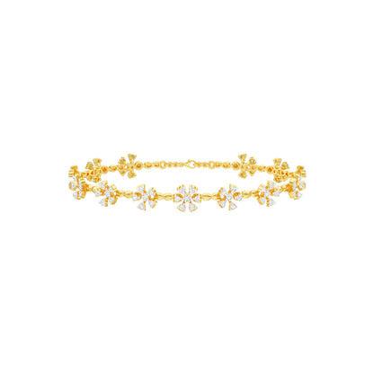 Eterna Round Diamond Tennis Bracelet 18 KT / Yellow Gold