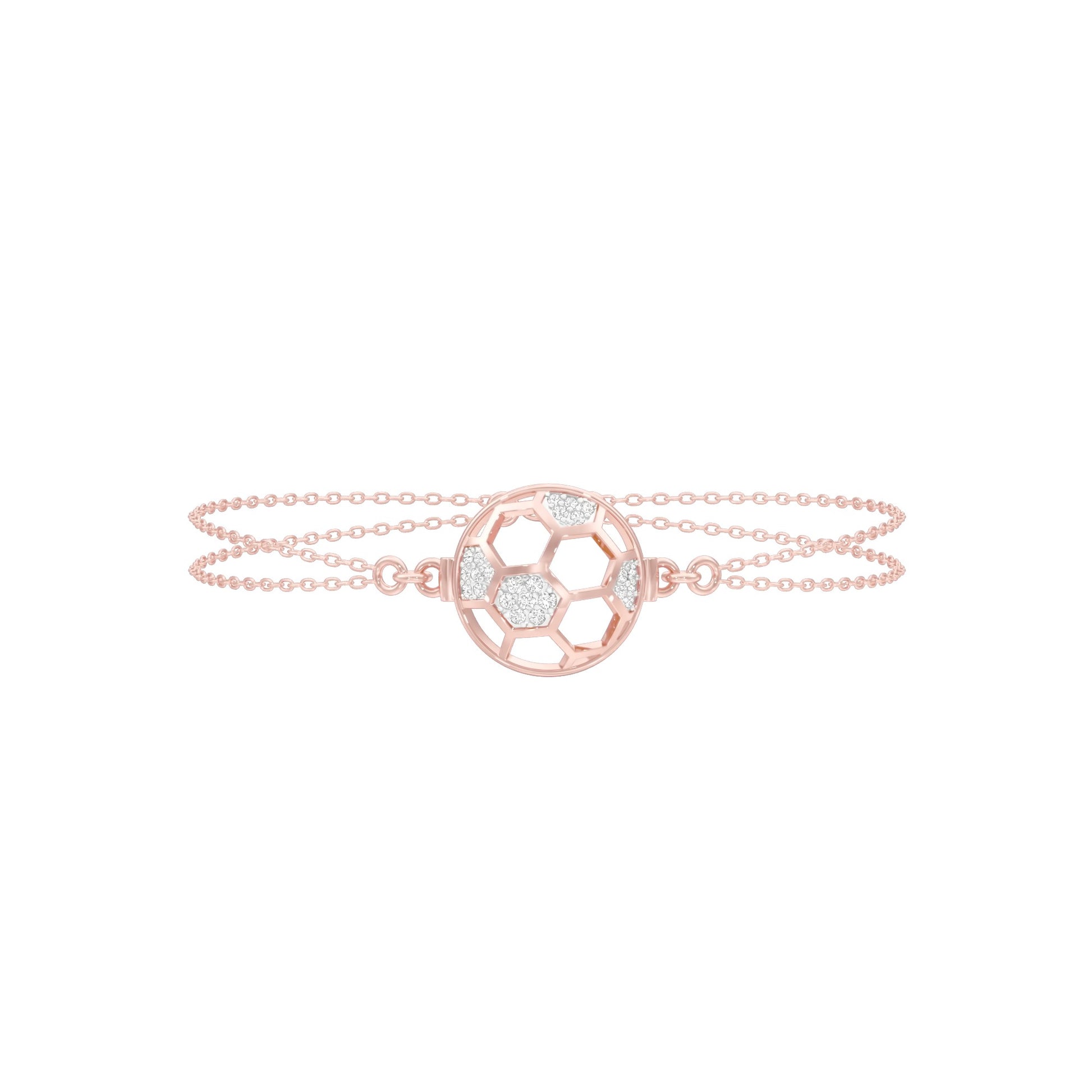 Unfiltered Glamour Diamond Kada Bracelet 18 KT / Rose Gold