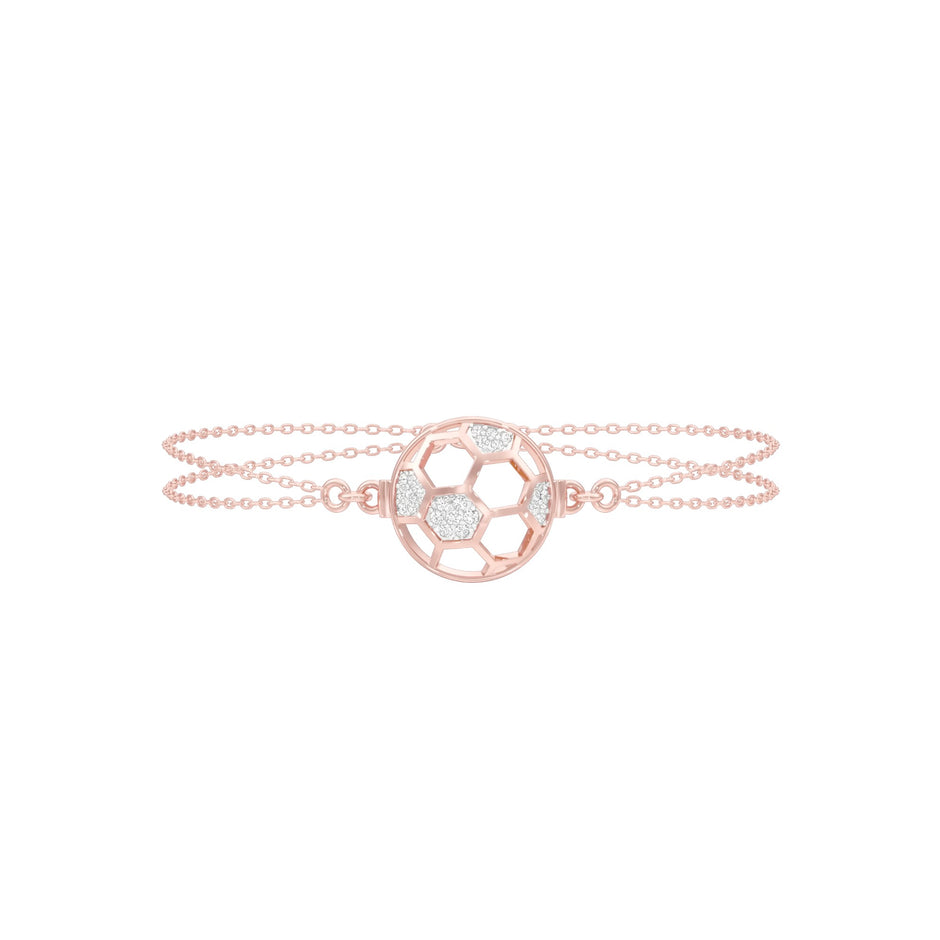 Unfiltered Glamour Diamond Kada Bracelet 18 KT / Rose Gold