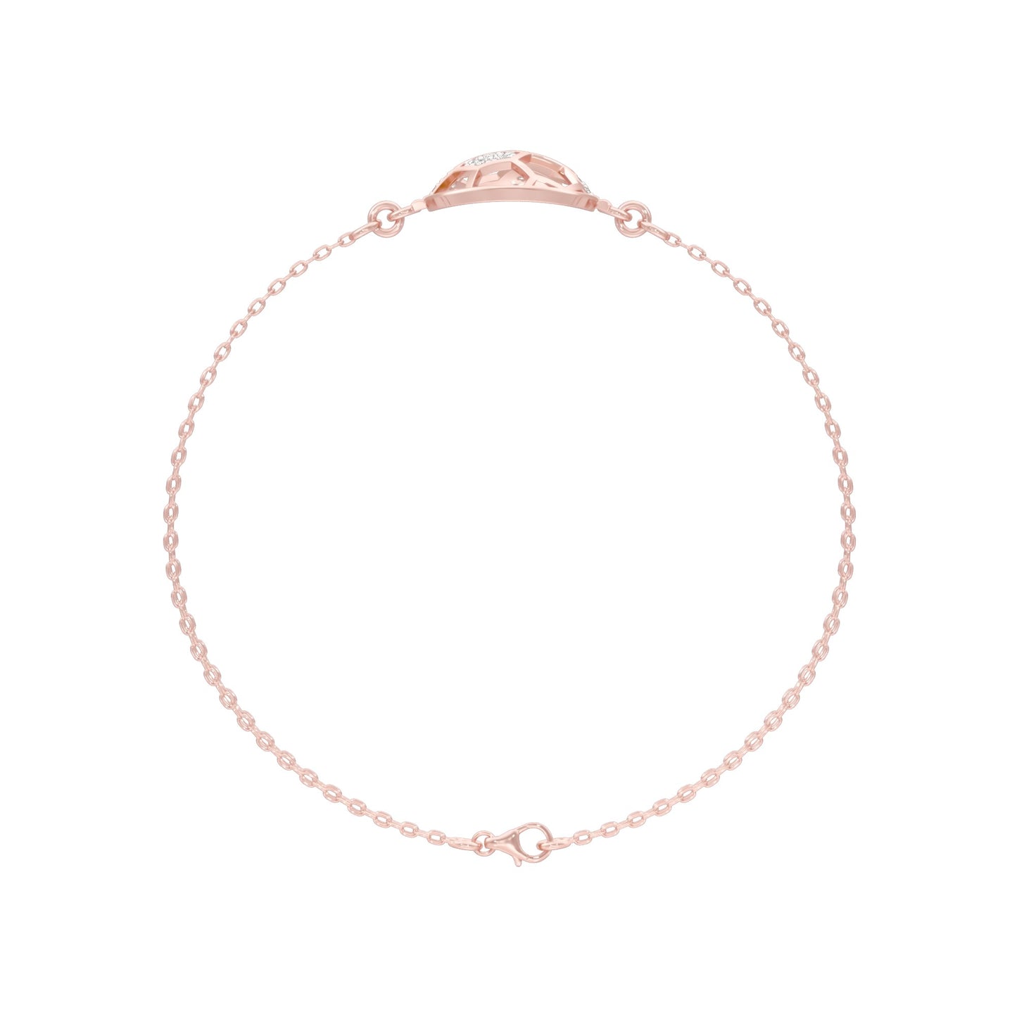 Unfiltered Glamour Diamond Kada Bracelet 18 KT / Rose Gold
