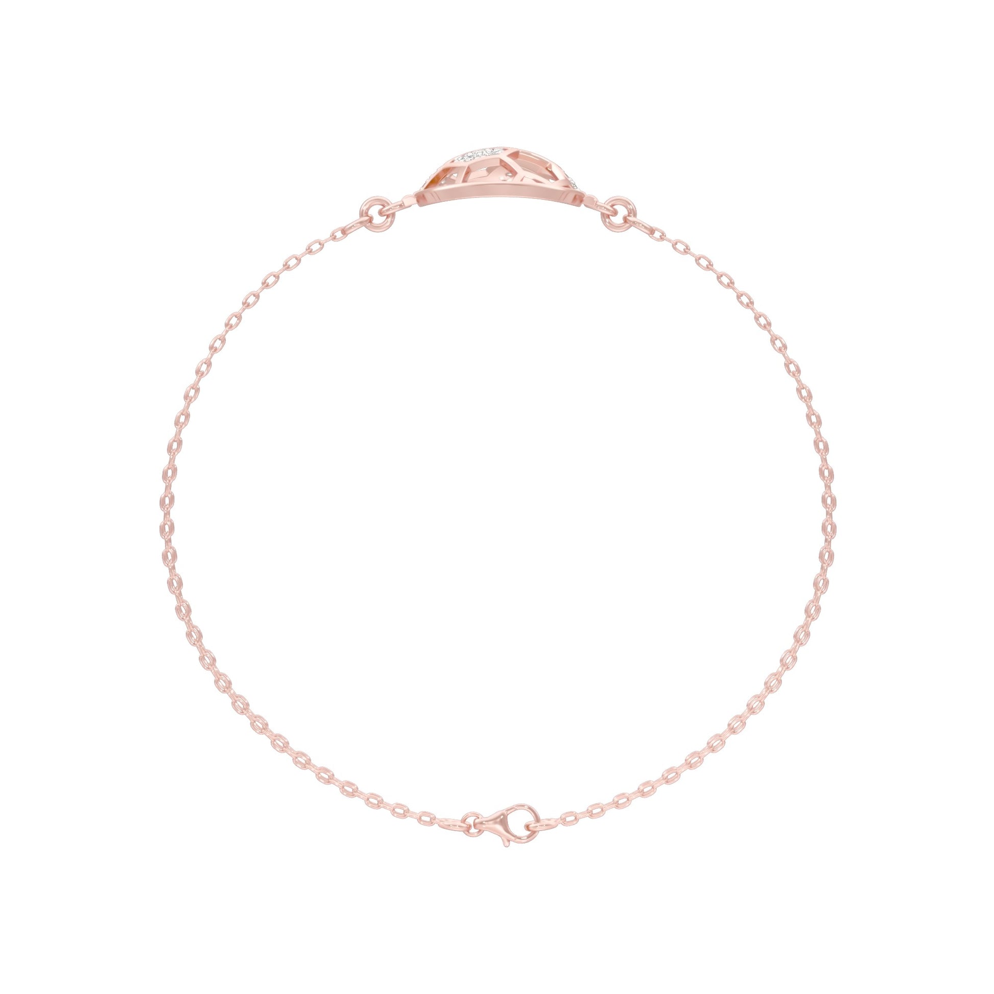 Unfiltered Glamour Diamond Kada Bracelet 18 KT / Rose Gold