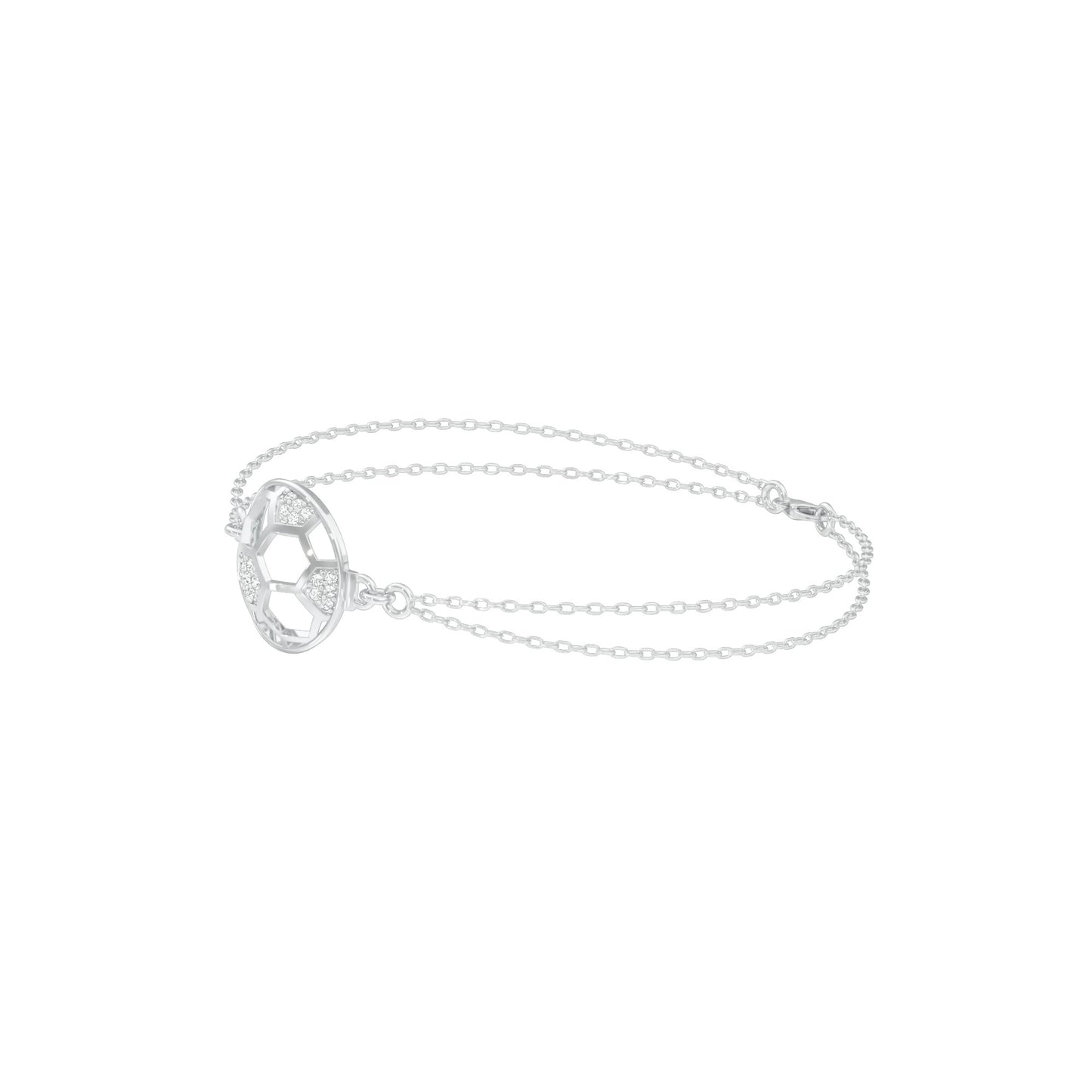 Unfiltered Glamour Diamond Kada Bracelet 18 KT / White Gold