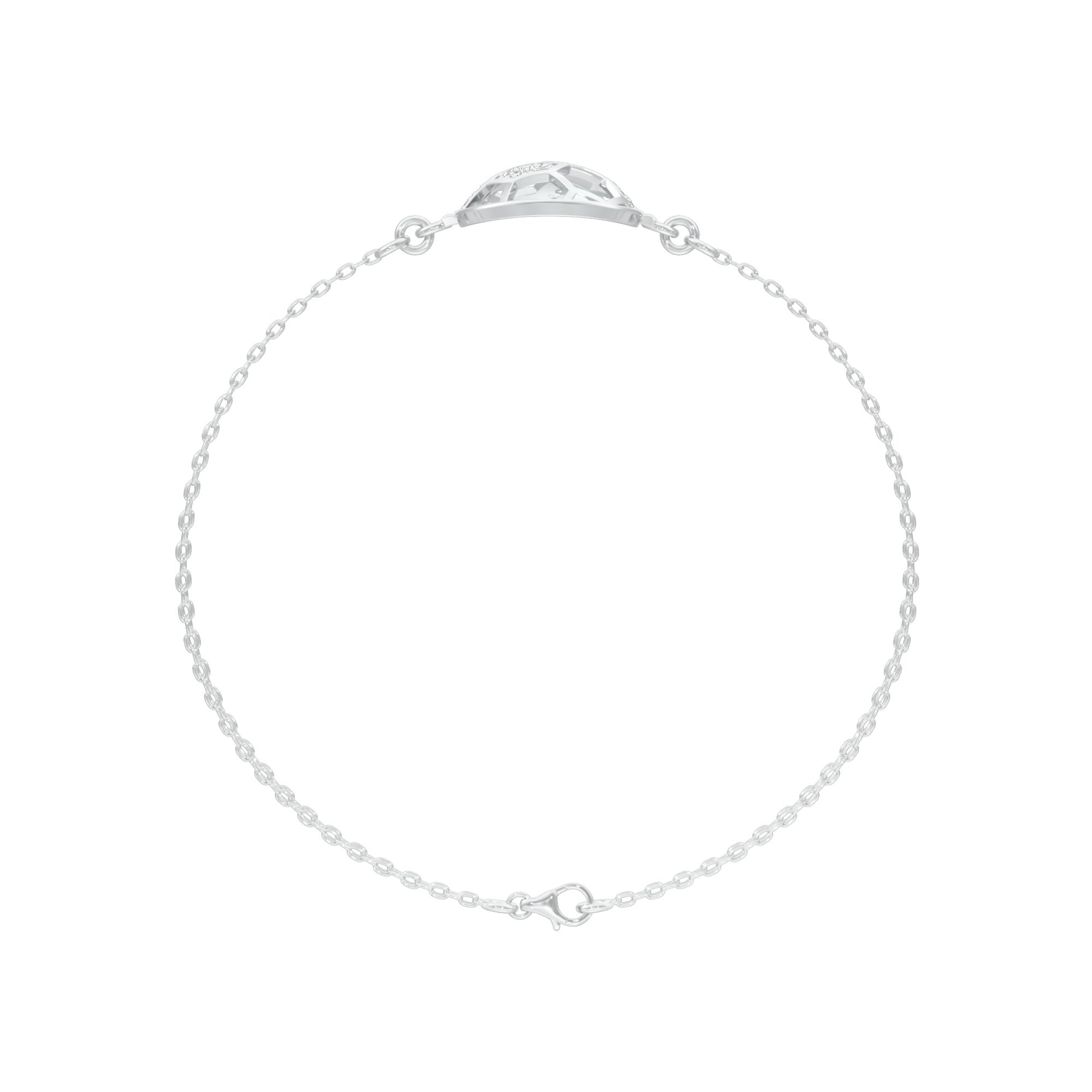 Unfiltered Glamour Diamond Kada Bracelet 18 KT / White Gold