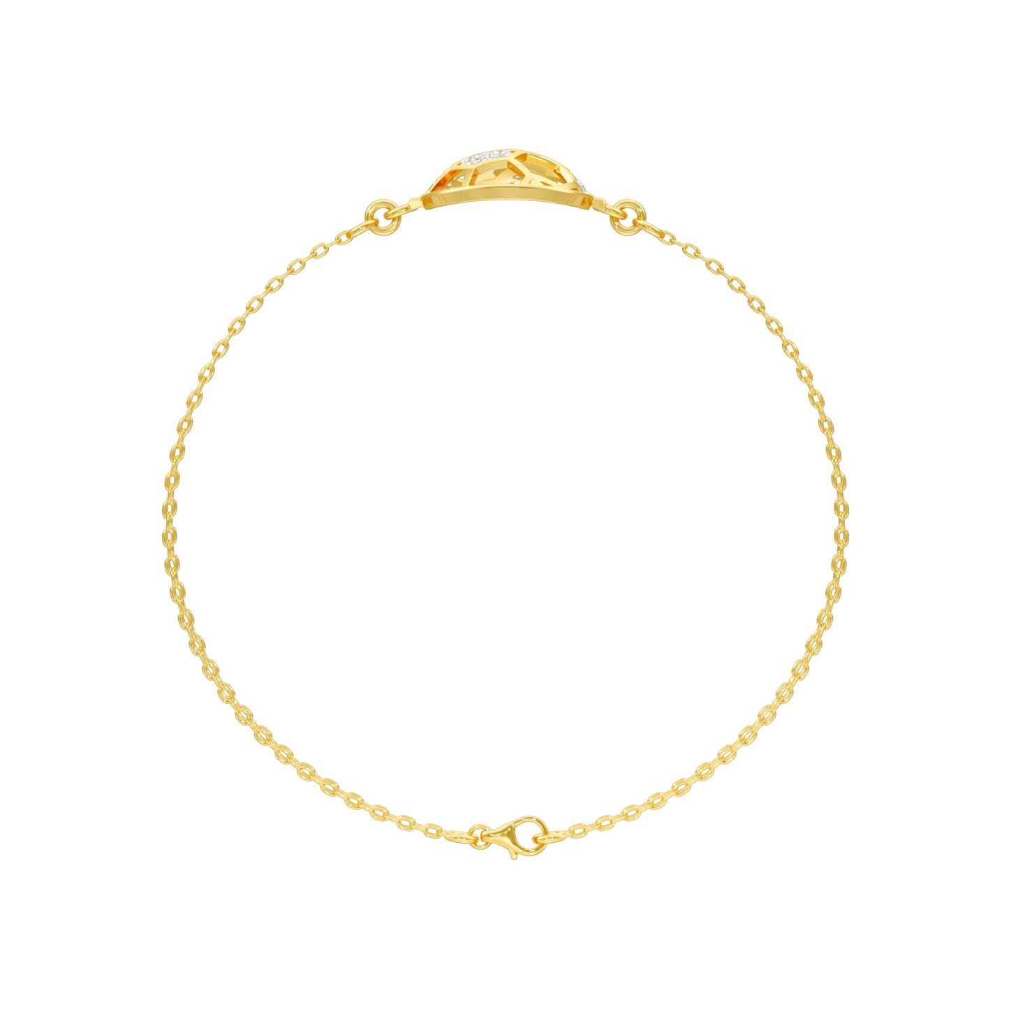 Unfiltered Glamour Diamond Kada Bracelet 18 KT / Yellow Gold