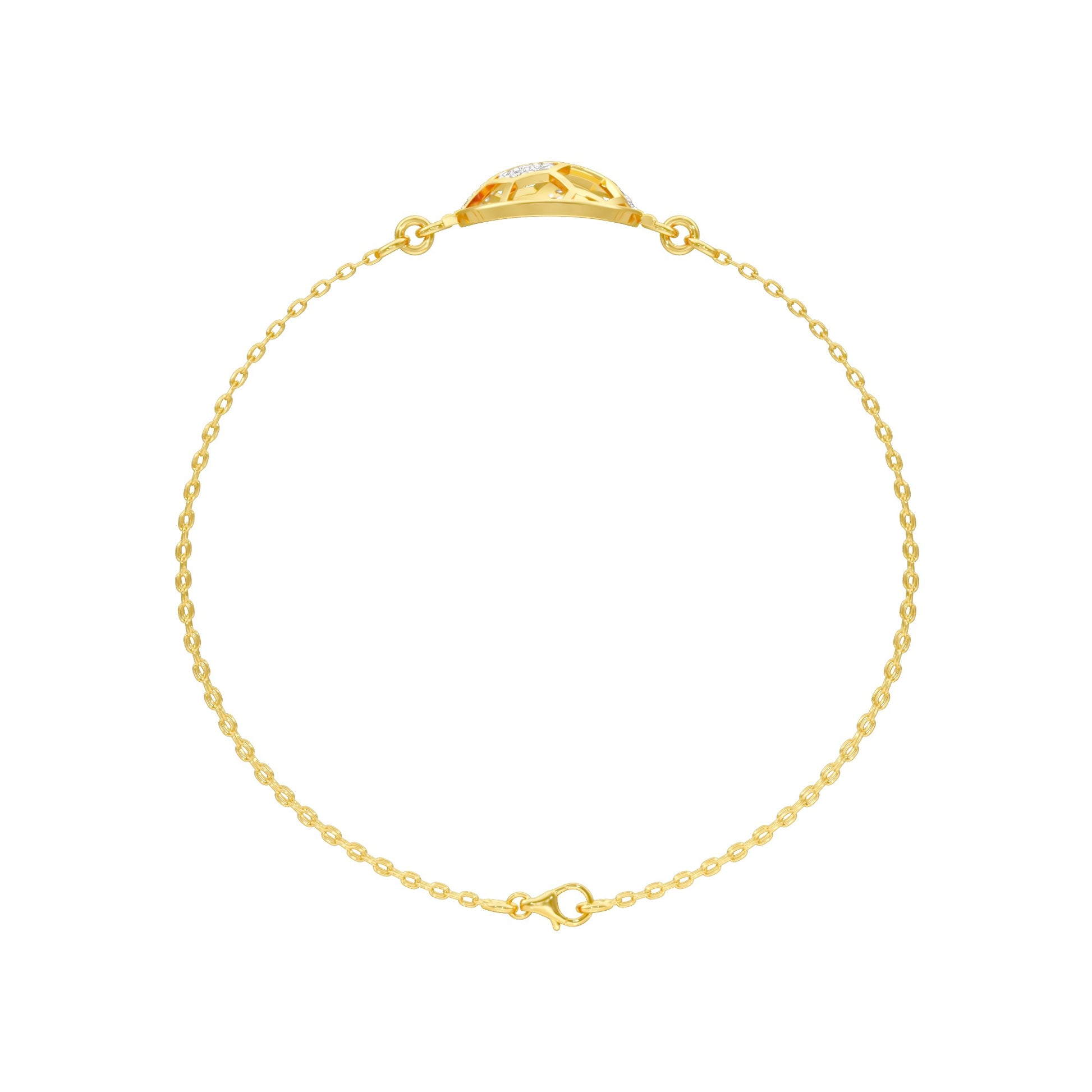Unfiltered Glamour Diamond Kada Bracelet 18 KT / Yellow Gold