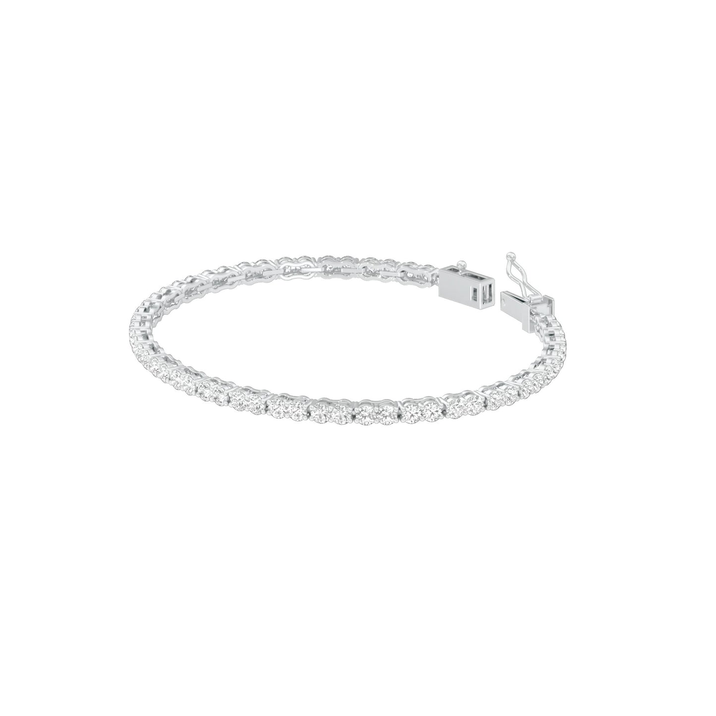 Femme Thread Diamond Tennis Bracelet 18 KT / White Gold