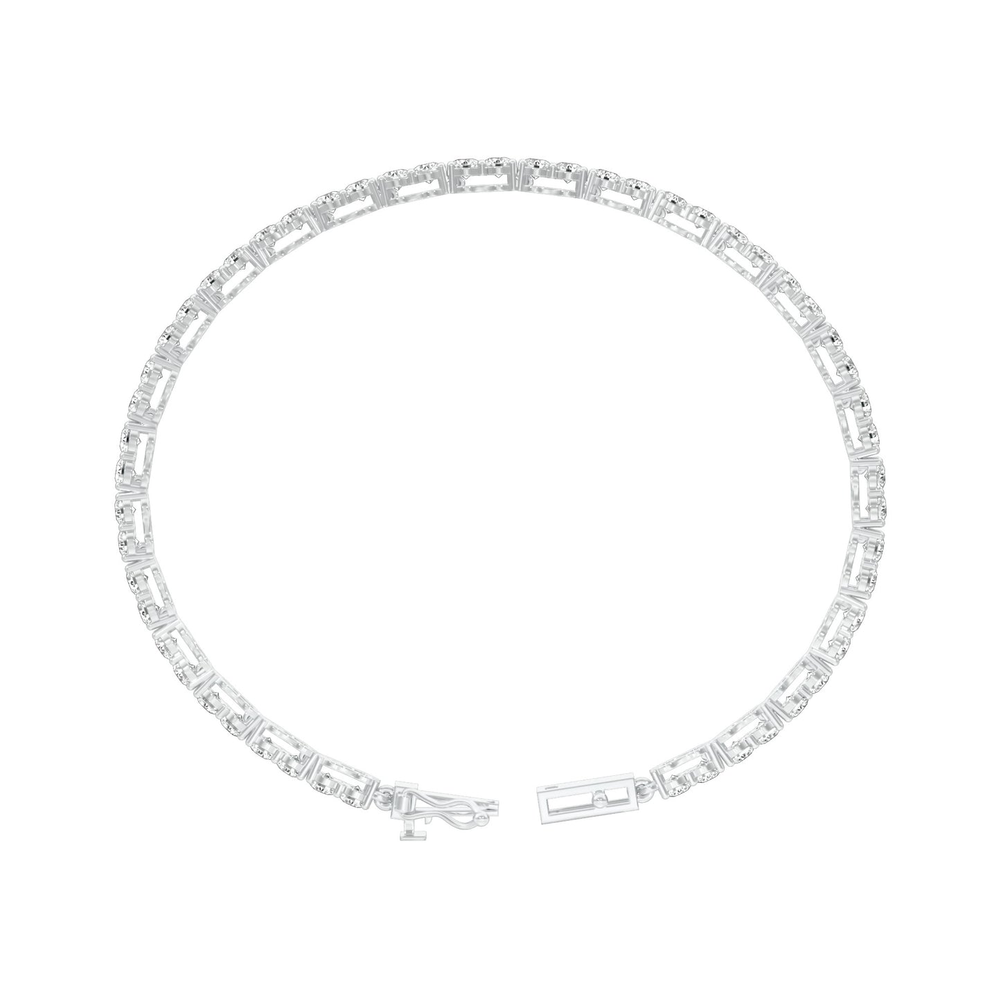 Femme Thread Diamond Tennis Bracelet 18 KT / White Gold