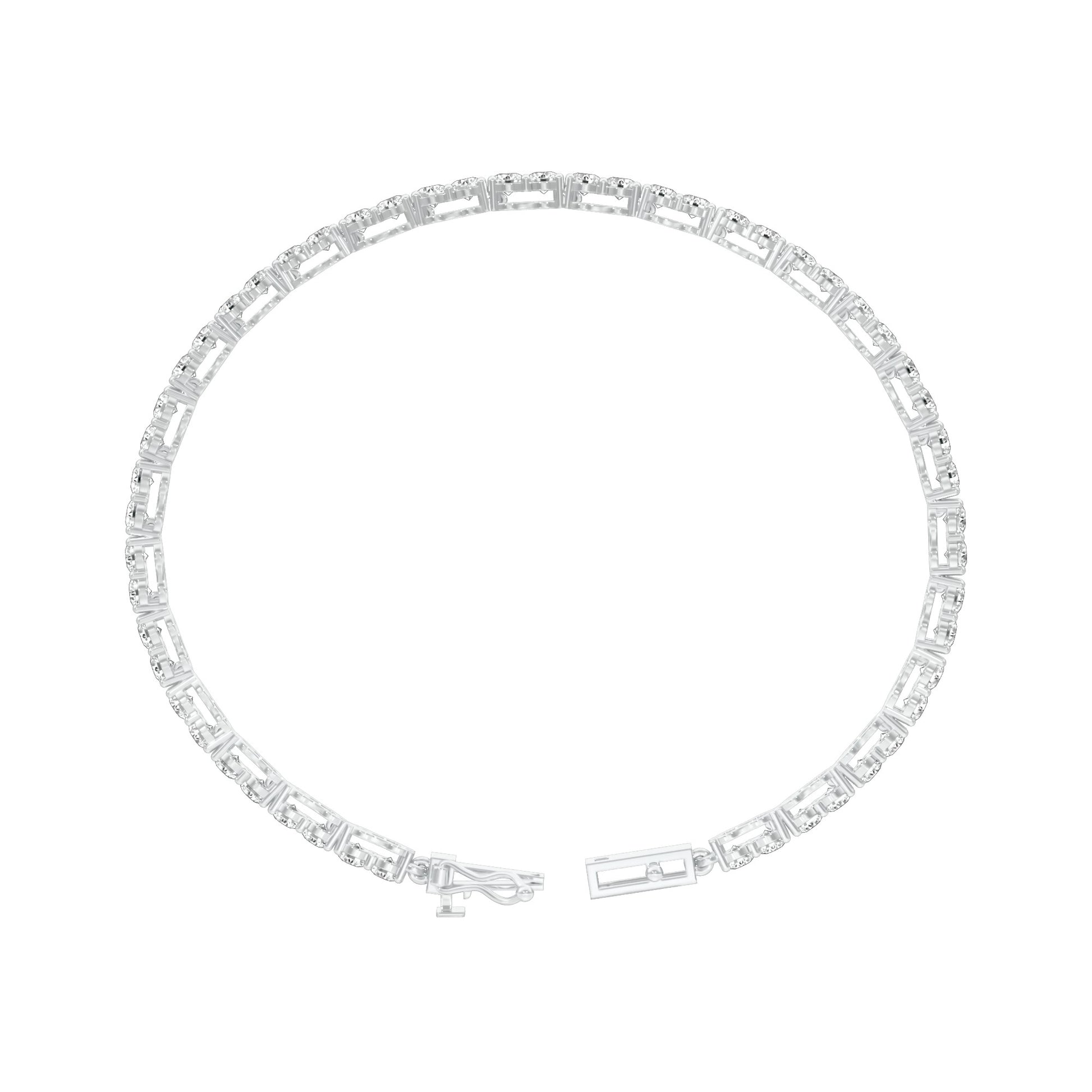 Femme Thread Diamond Tennis Bracelet 18 KT / White Gold