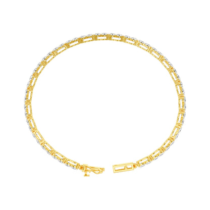 Femme Thread Diamond Tennis Bracelet 18 KT / Yellow Gold