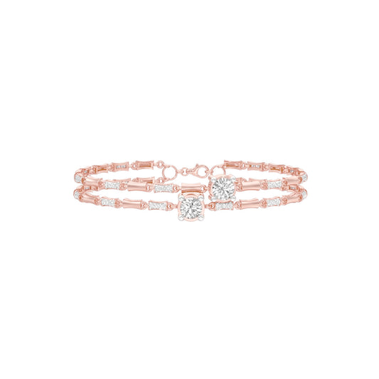 Pear Play Diamond Kada Bracelet 18 KT / Rose Gold