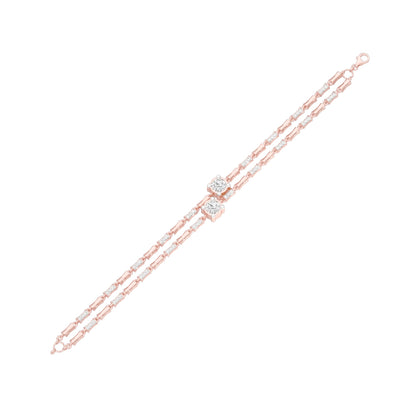 Pear Play Diamond Kada Bracelet 18 KT / Rose Gold