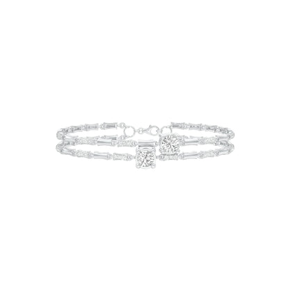 Pear Play Diamond Kada Bracelet 18 KT / White Gold