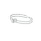 Pear Play Diamond Kada Bracelet 18 KT / White Gold
