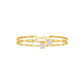 Pear Play Diamond Kada Bracelet 18 KT / Yellow Gold