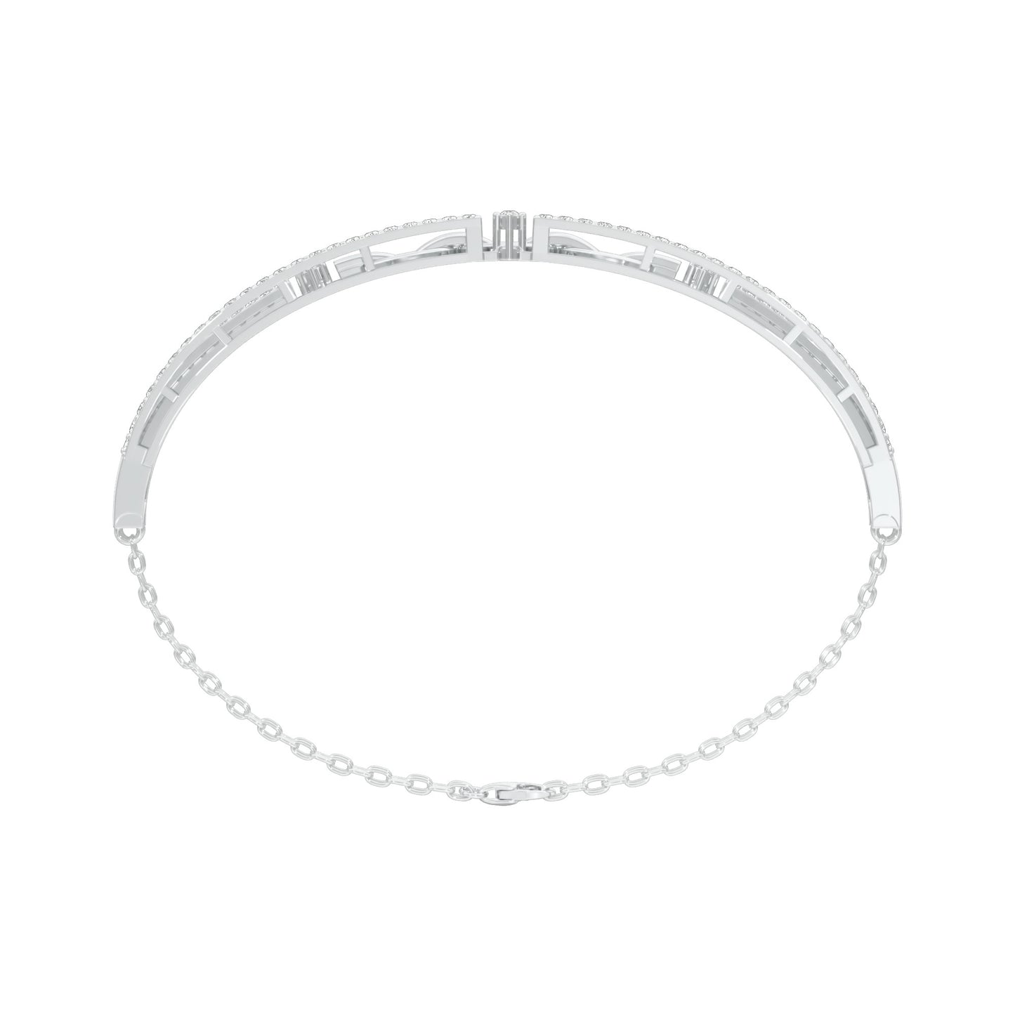 Meant to Align Diamond Kada Bracelet 18 KT / White Gold