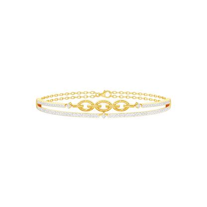 Meant to Align Diamond Kada Bracelet 18 KT / Yellow Gold