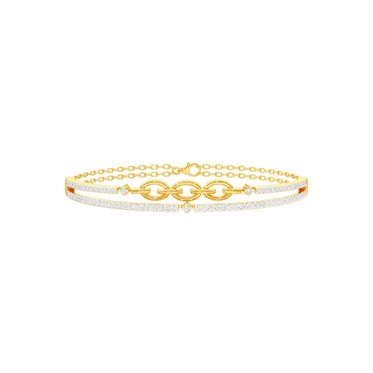 Meant to Align Diamond Kada Bracelet 18 KT / Yellow Gold