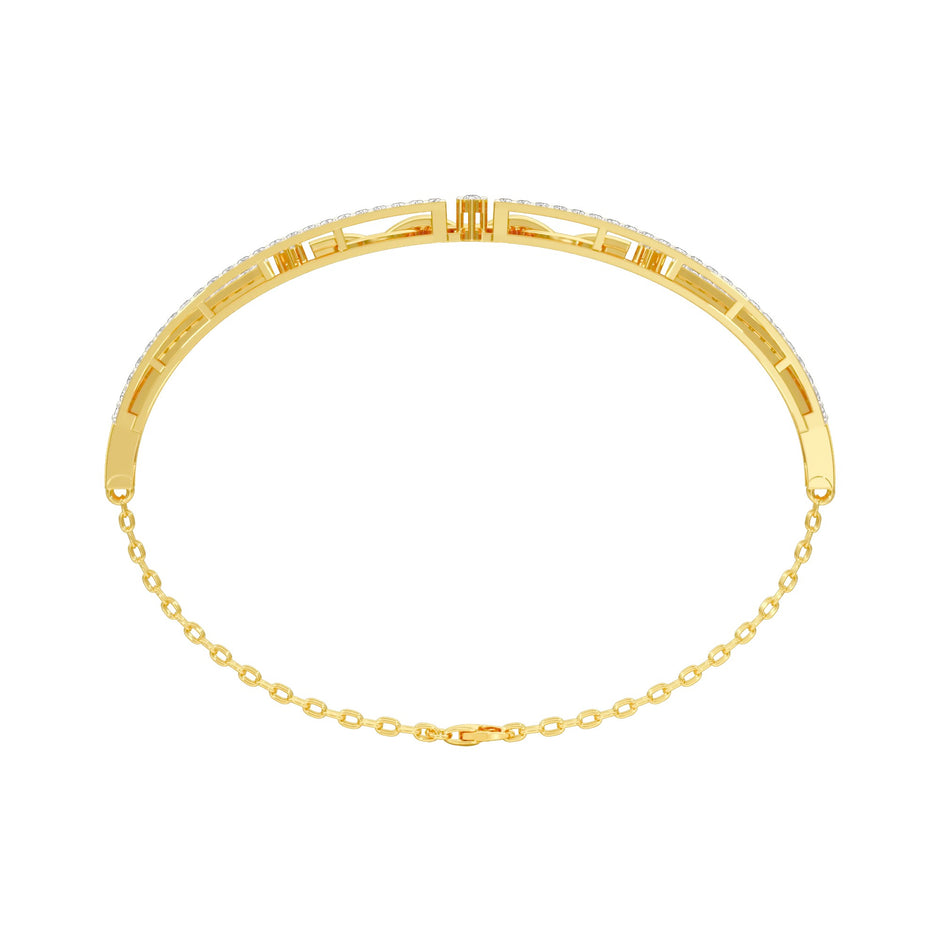 Meant to Align Diamond Kada Bracelet 18 KT / Yellow Gold