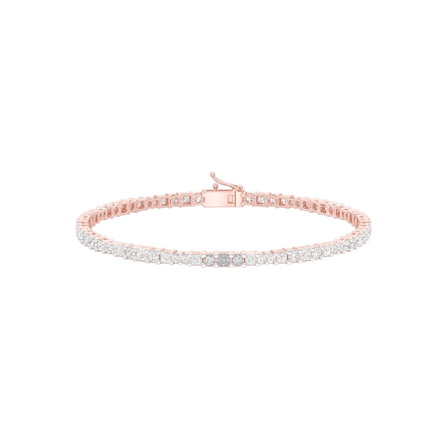 Orb Trace Diamond Tennis Bracelet 18 KT / Rose Gold