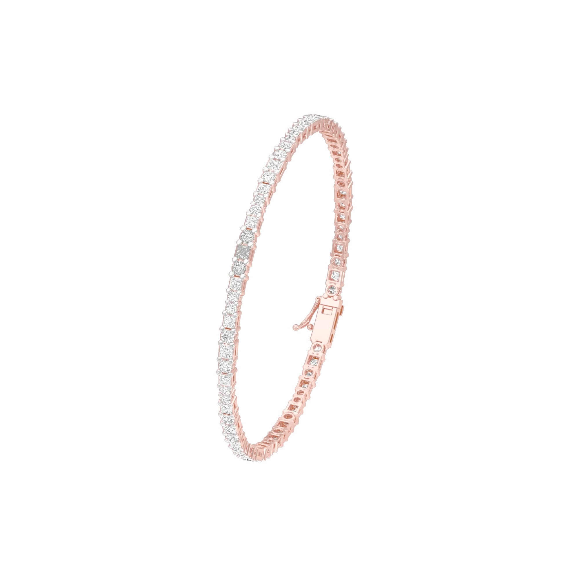 Orb Trace Diamond Tennis Bracelet 18 KT / Rose Gold