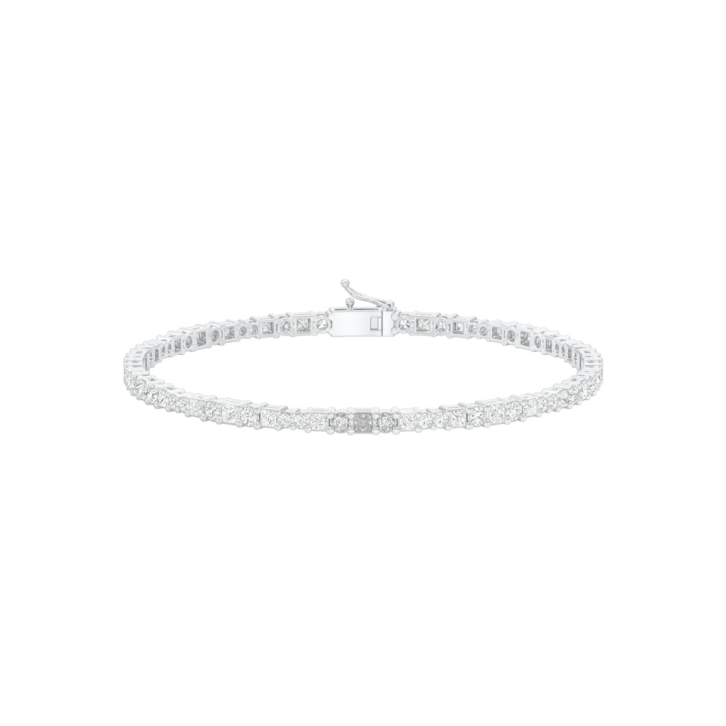 Orb Trace Diamond Tennis Bracelet 18 KT / White Gold