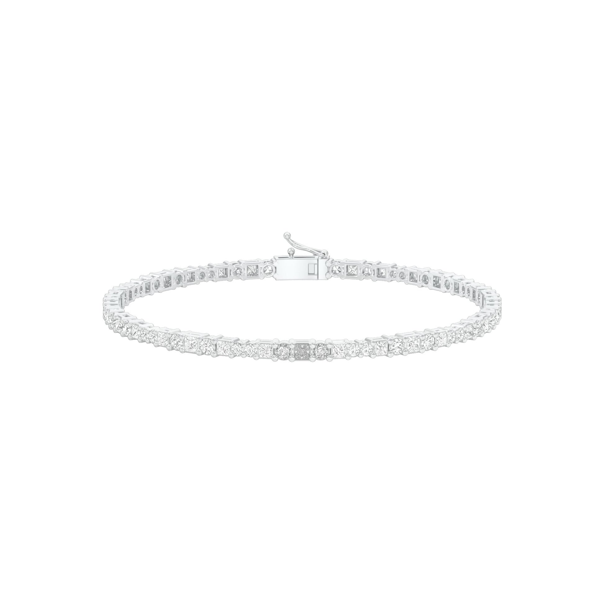 Orb Trace Diamond Tennis Bracelet 18 KT / White Gold