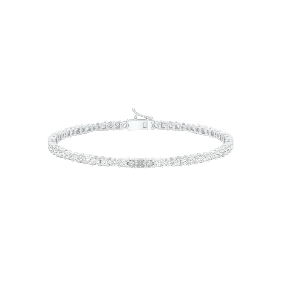 Orb Trace Diamond Tennis Bracelet 18 KT / White Gold