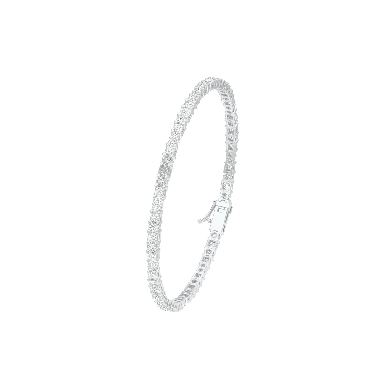 Orb Trace Diamond Tennis Bracelet 18 KT / White Gold