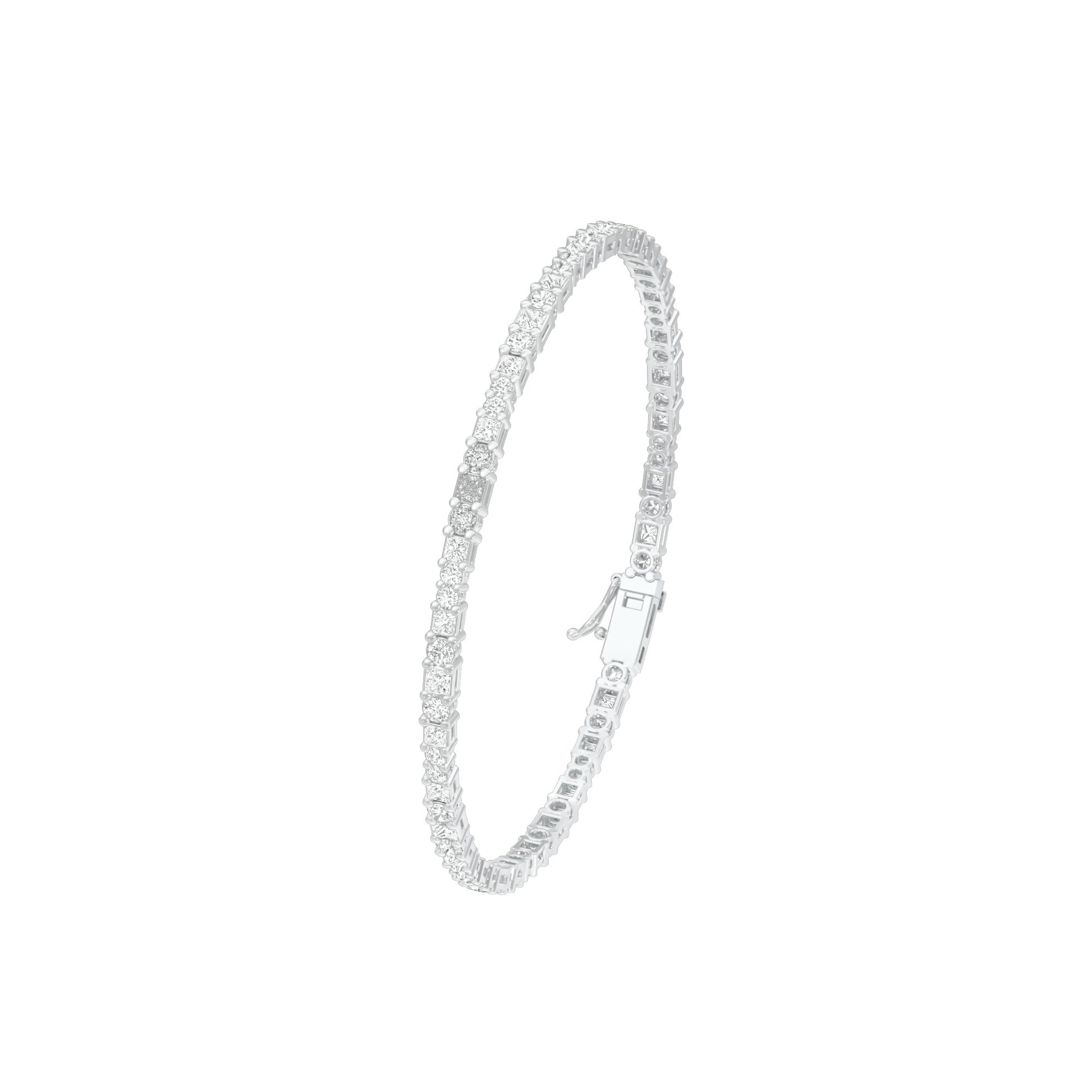 Orb Trace Diamond Tennis Bracelet 18 KT / White Gold